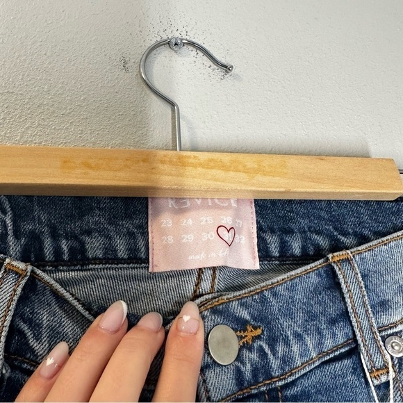 Revice Uptown Jeans Roatrip Wash Distressed Slim Leg High Rise Size 31 Women’s - Picture 11 of 12